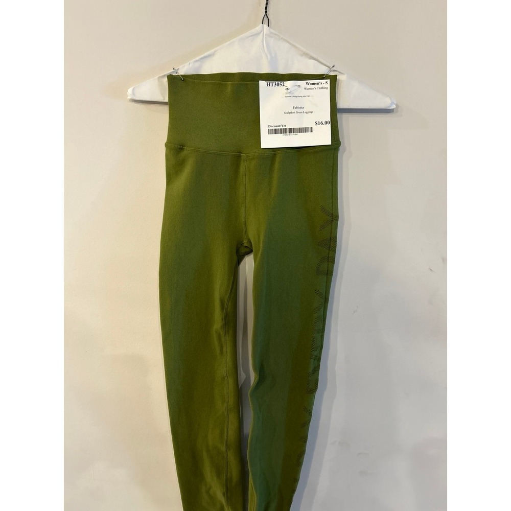 Fabletics Sculptknit Green S Leggings